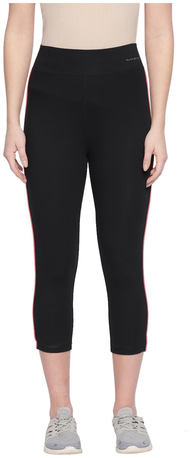 

Ajile By Pantaloons Women Solid Regular capri - Black