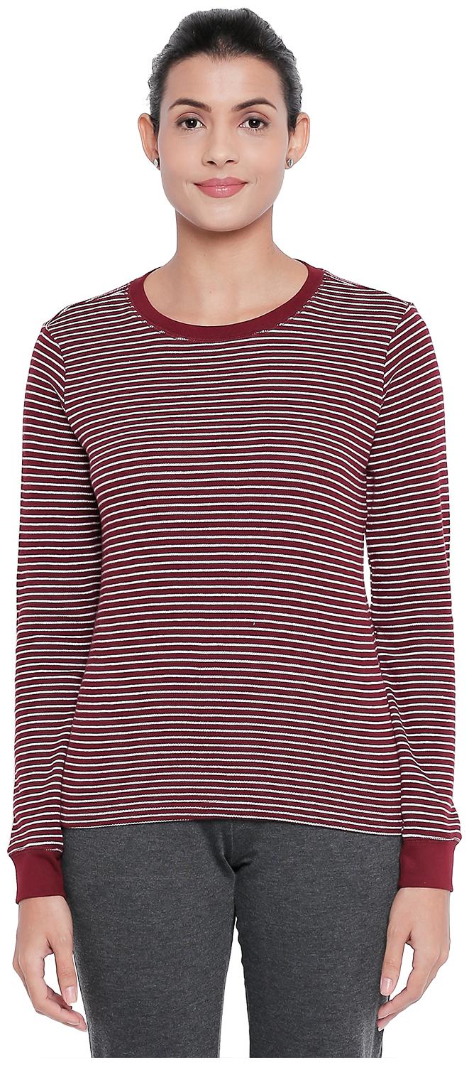 

Ajile By Pantaloons Women Striped Regular top - Red