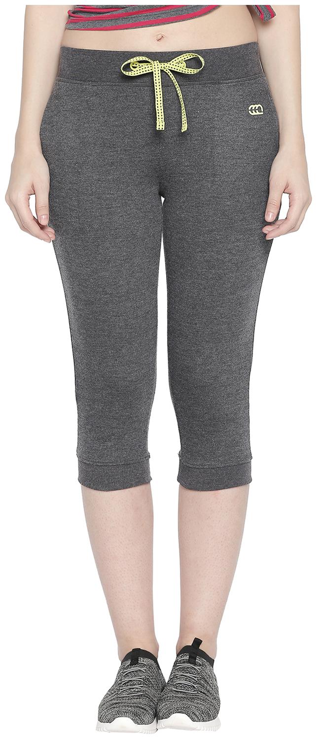 

Ajile By Pantaloons Women Regular fit Cotton Solid Track pants - Black
