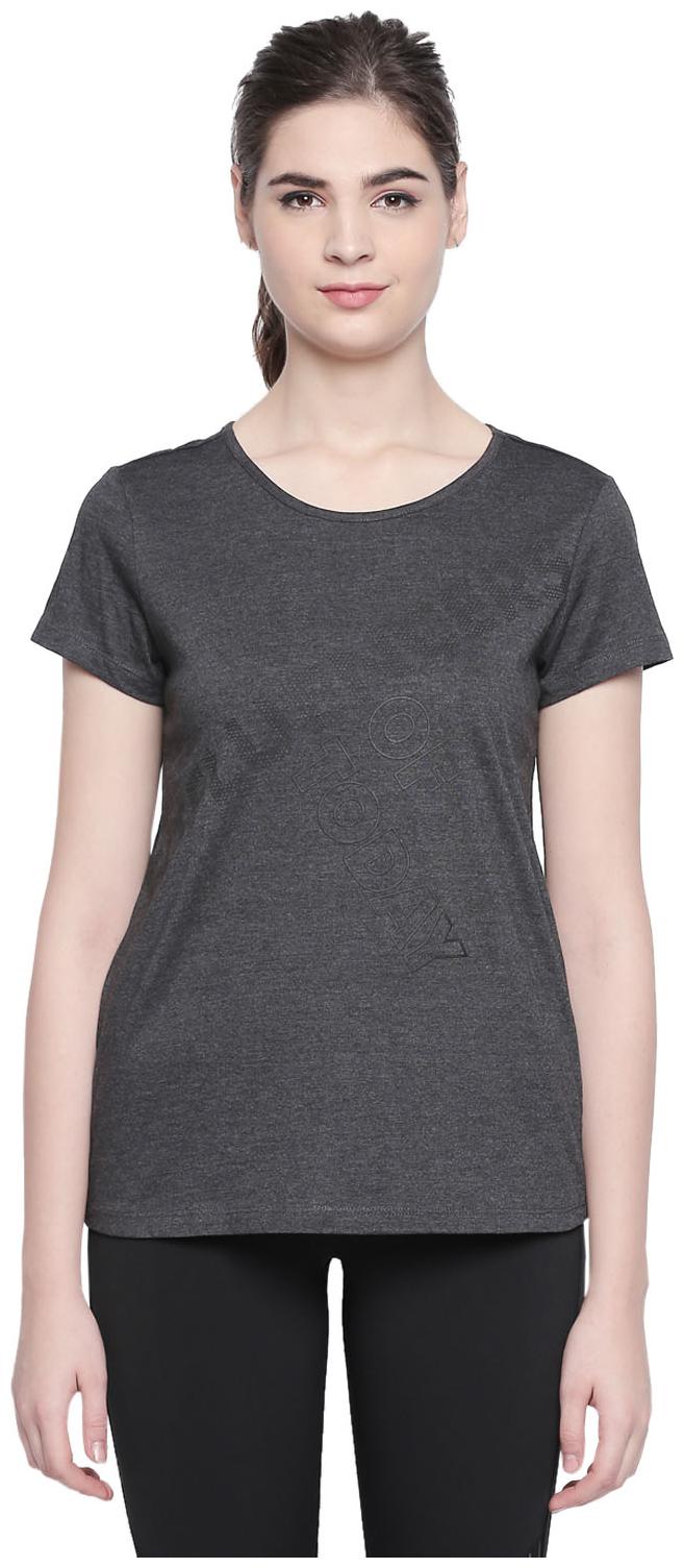 

Ajile By Pantaloons Women Black Regular fit Round neck Cotton T shirt