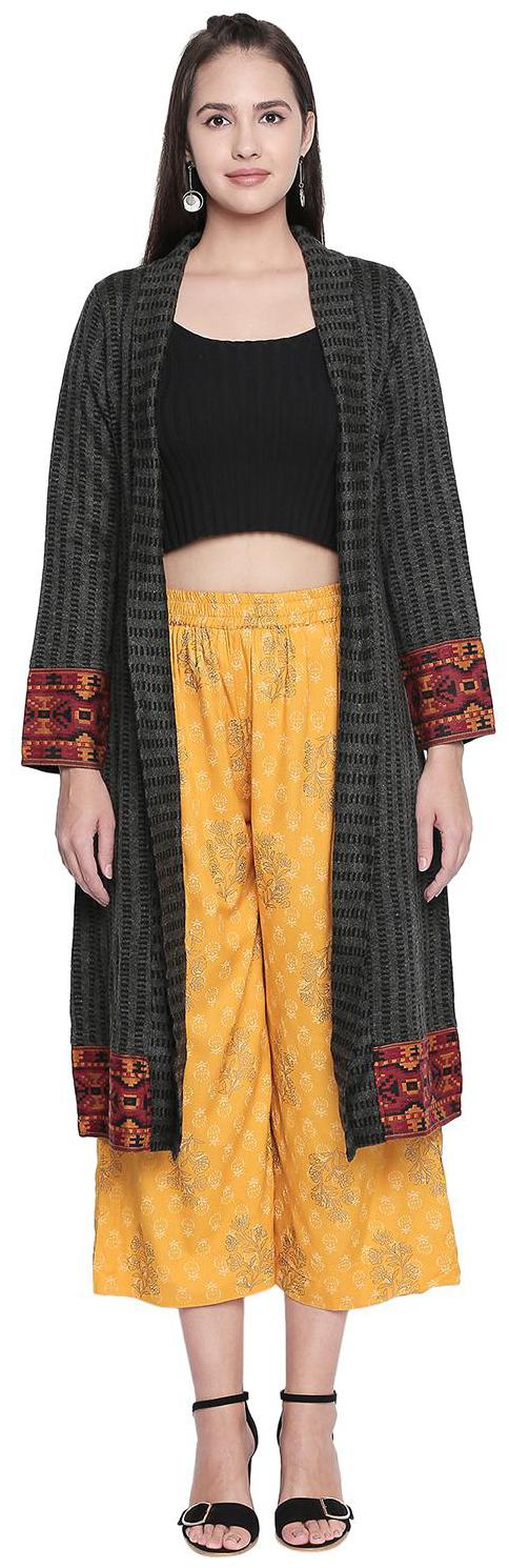 

Akkriti By Pantaloons Women Shrug - Grey