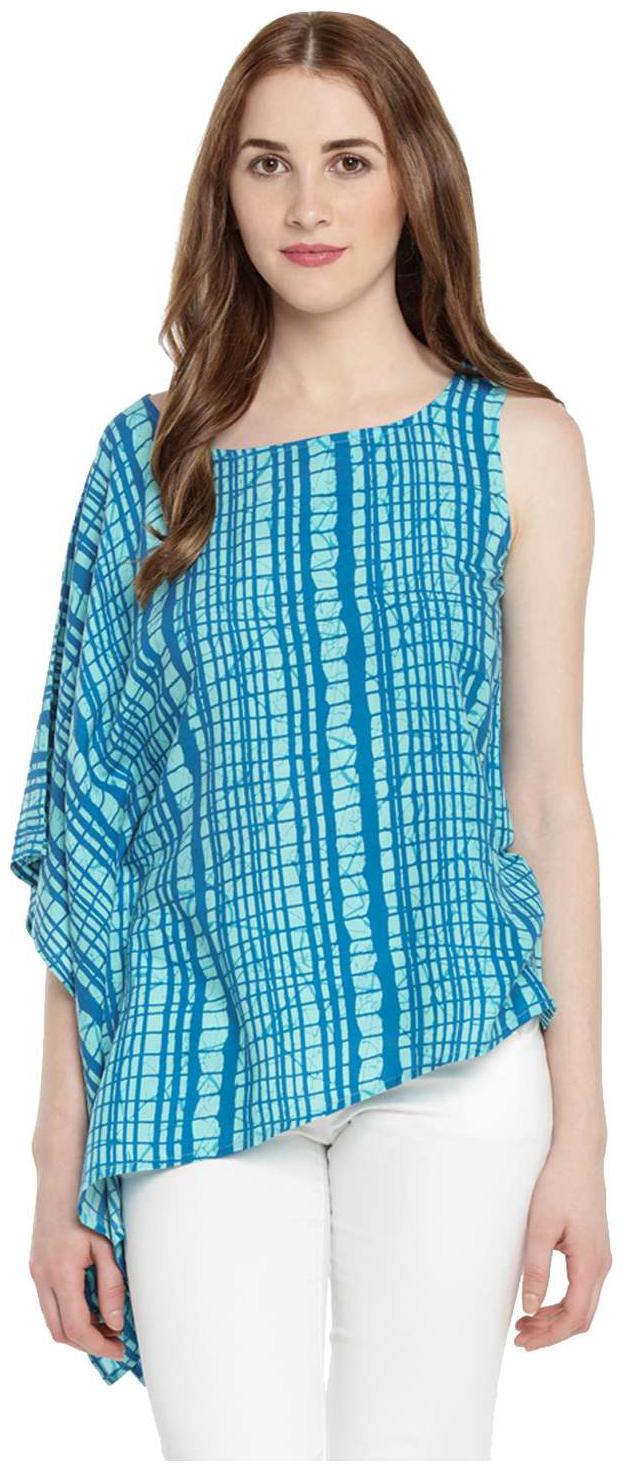

Akkriti By Pantaloons Women Blue Printed Regular Kurta