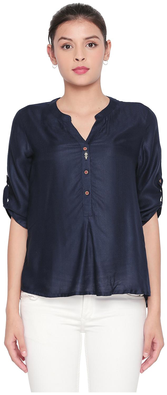 

Akkriti By Pantaloons Women Printed Regular top - Blue