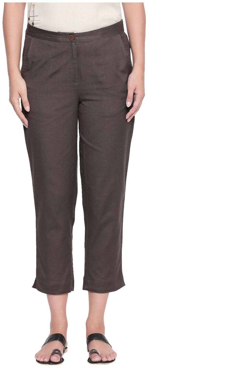 

Akkriti By Pantaloons Women Brown Regular fit Regular pants