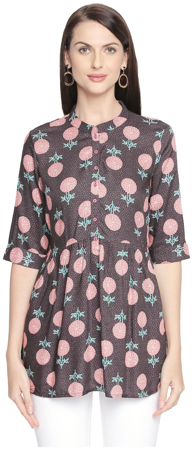 

Akkriti By Pantaloons Women Rayon Printed Regular Top Multi