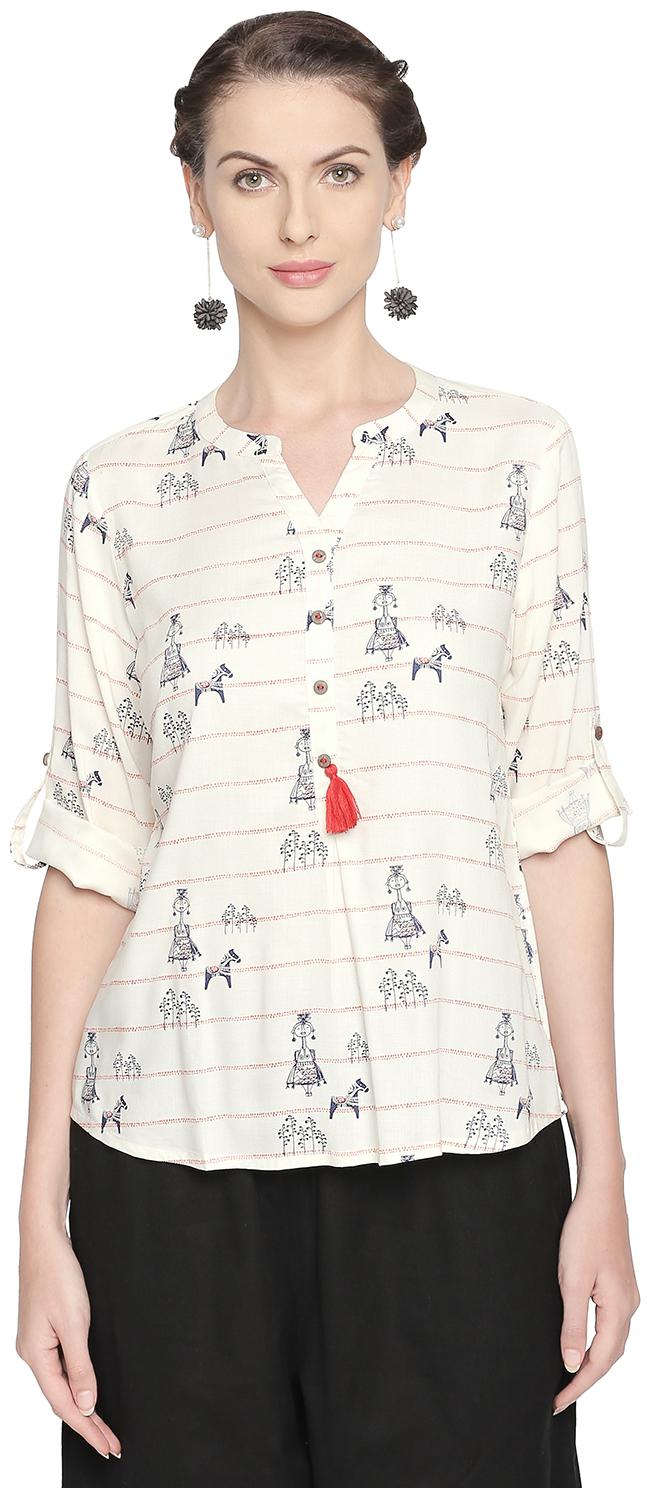 

Akkriti By Pantaloons Women Printed Regular top - Multi