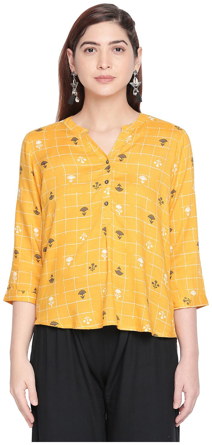 

Akkriti by Pantaloons Womens Top Yellow