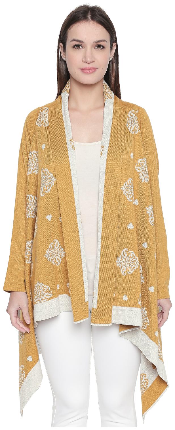 

Akkriti By Pantaloons Women Shrug - Yellow