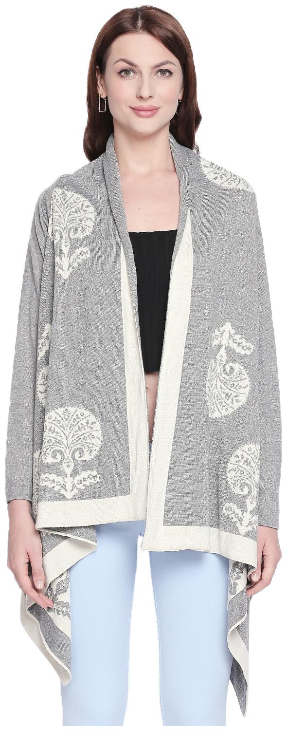 

Akkriti By Pantaloons Women Shrug - Grey