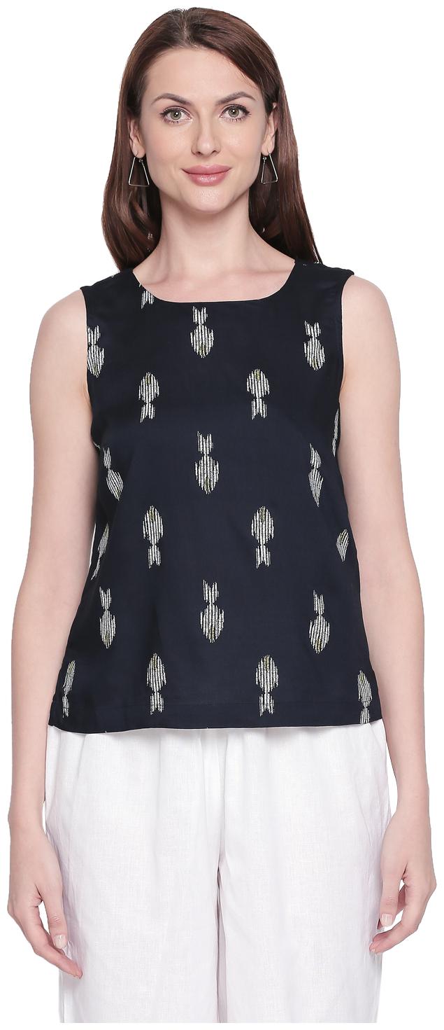

Akkriti By Pantaloons Women Printed Regular top - Blue