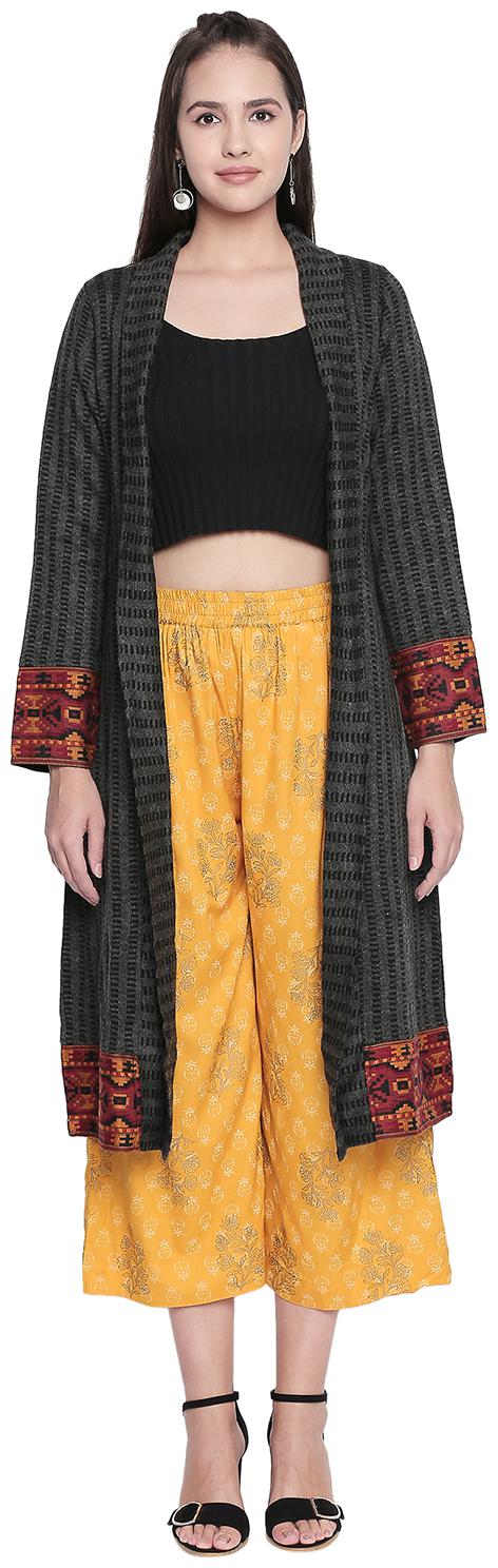 

Akkriti By Pantaloons Women Shrug - Grey