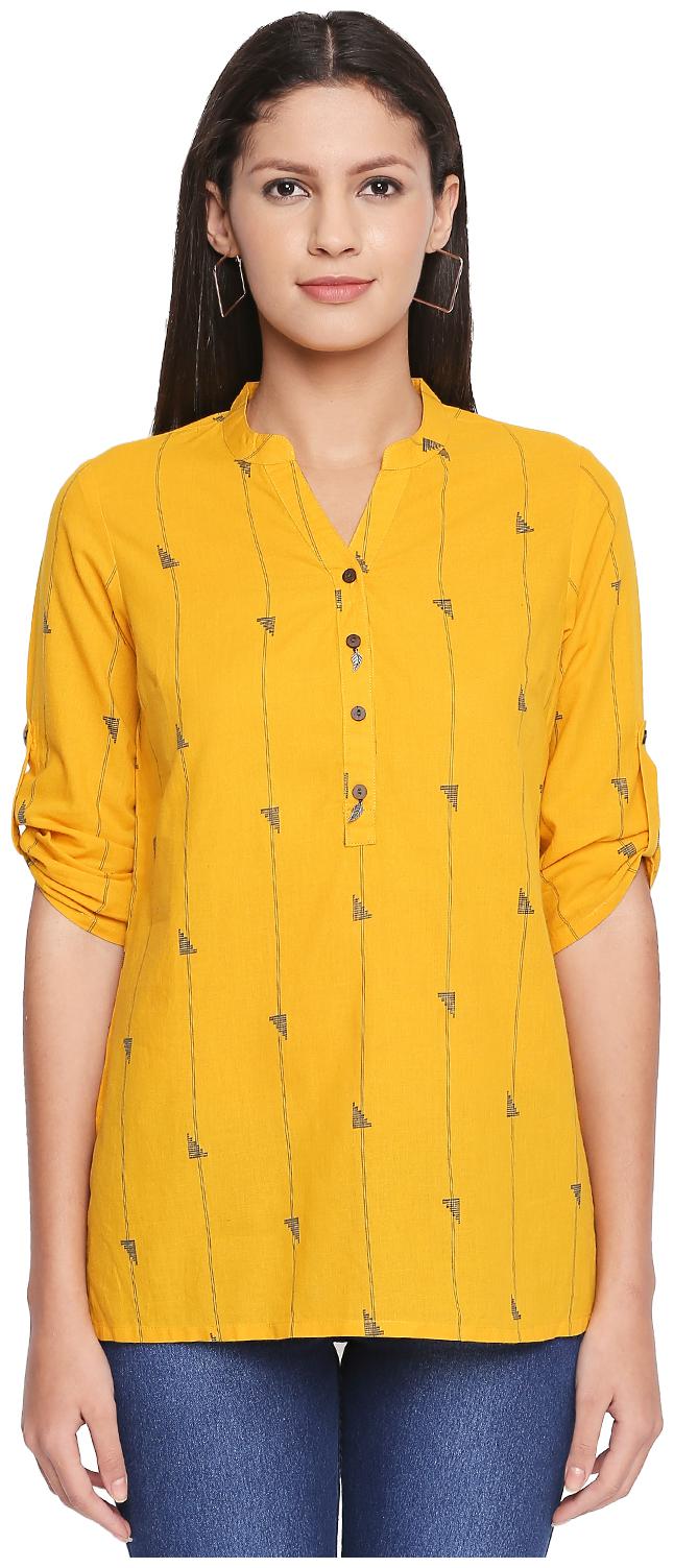 

Akkriti By Pantaloons Women Printed Fusion tunic - Grey