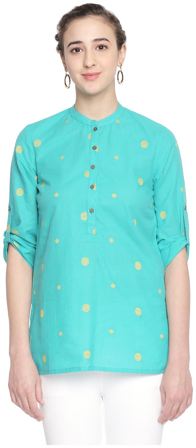 

Akkriti By Pantaloons Women Self design Regular top - Blue