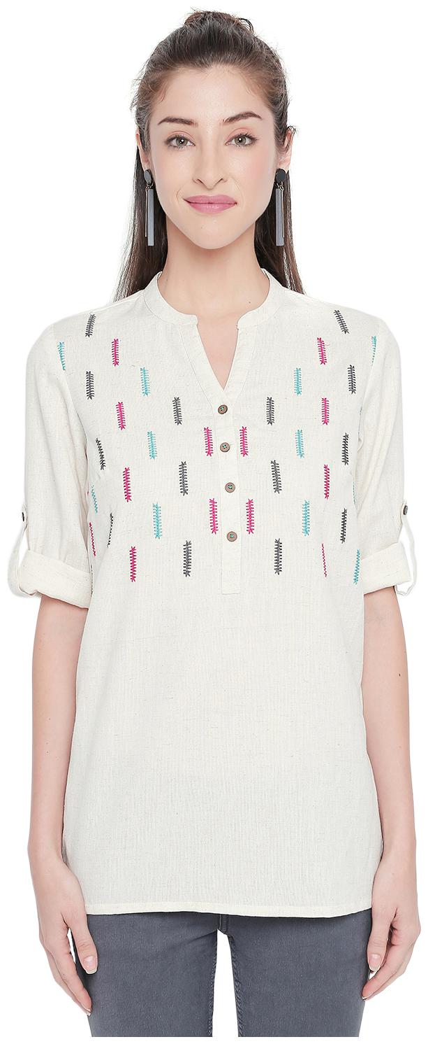 

Akkriti by Pantaloons Womens Tunic White