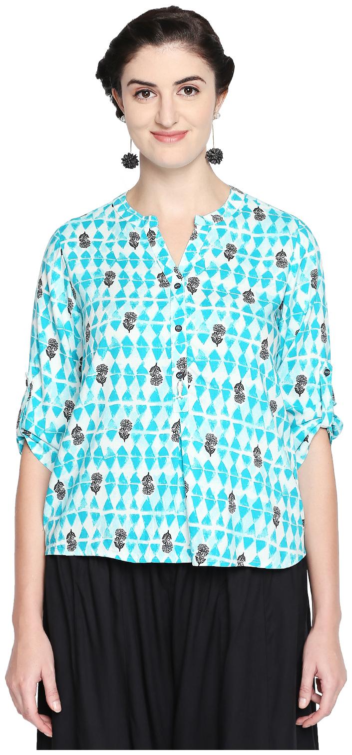 

Akkriti By Pantaloons Women Printed Regular top - White