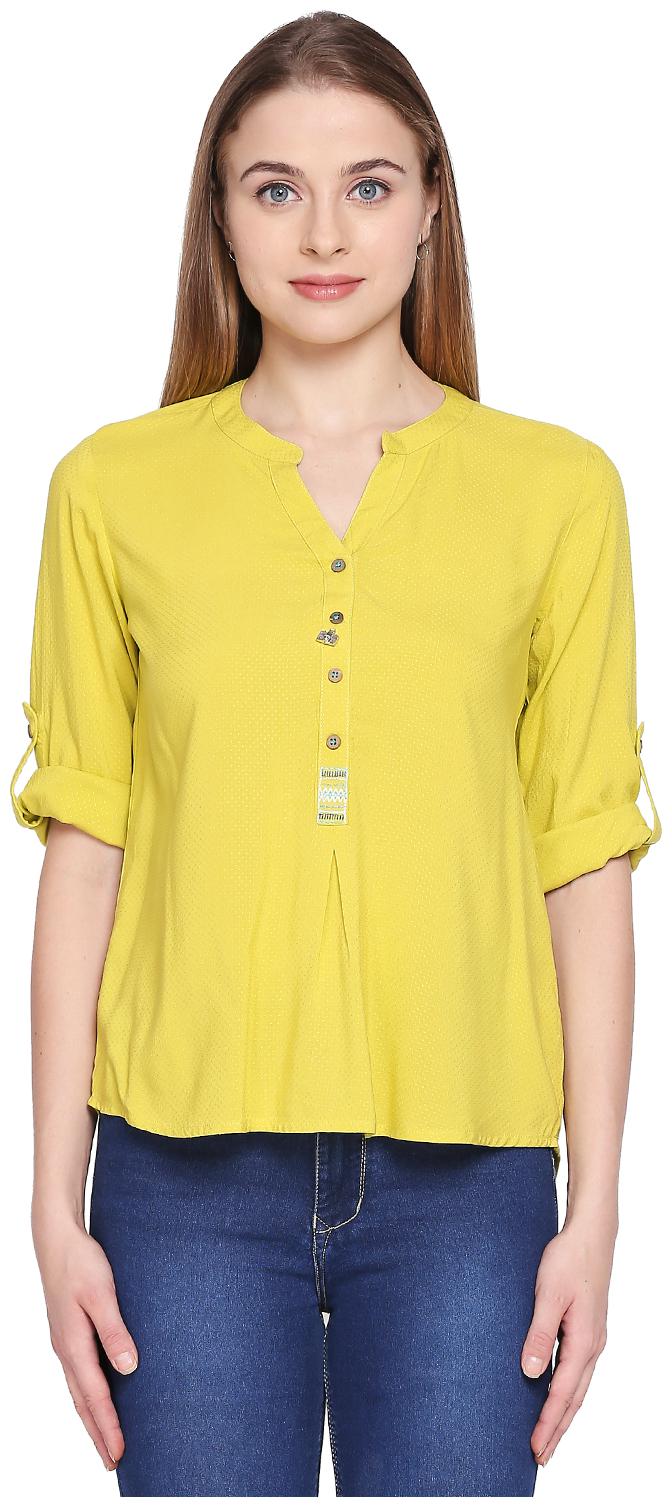 

Akkriti By Pantaloons Women Printed Regular top - Green