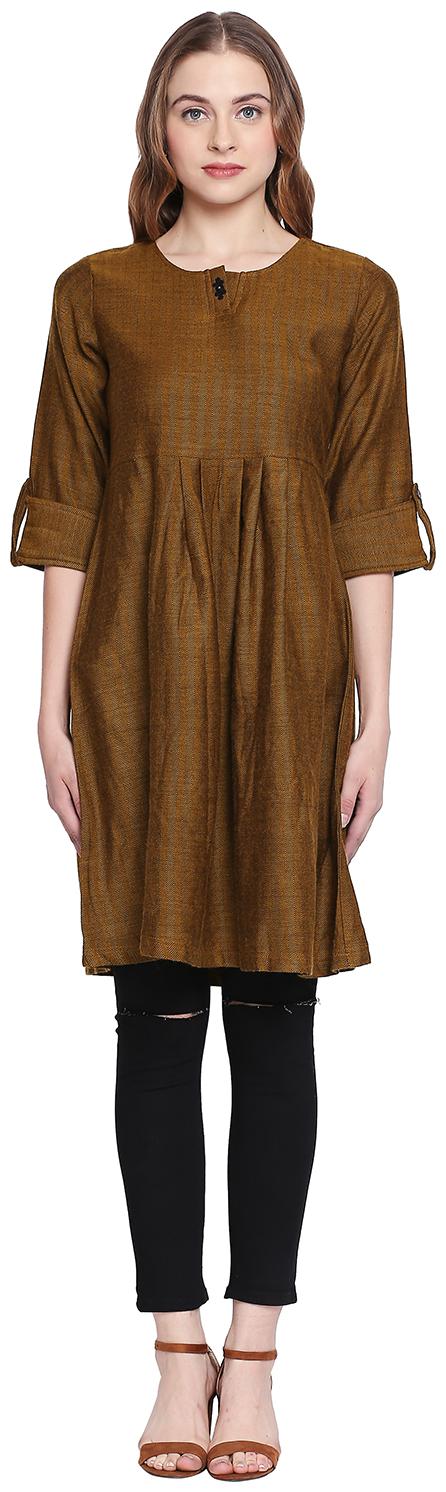 

Akkriti By Pantaloons Women Printed Regular tunic - Yellow