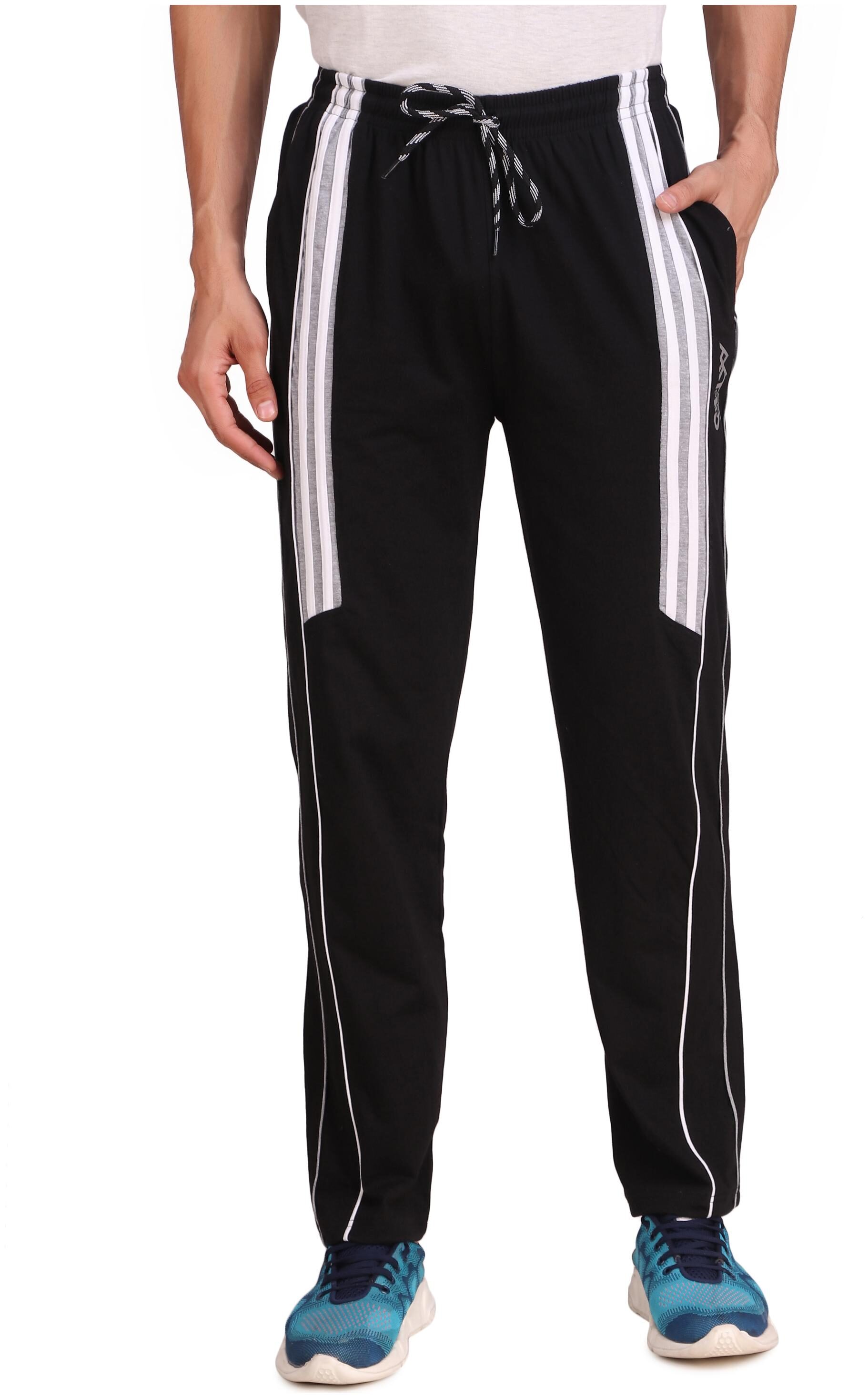 

AKTIO Men Black Solid Regular fit Track pants