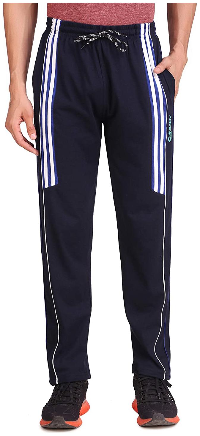

AKTIO Men Navy blue Striped Regular fit Track pants