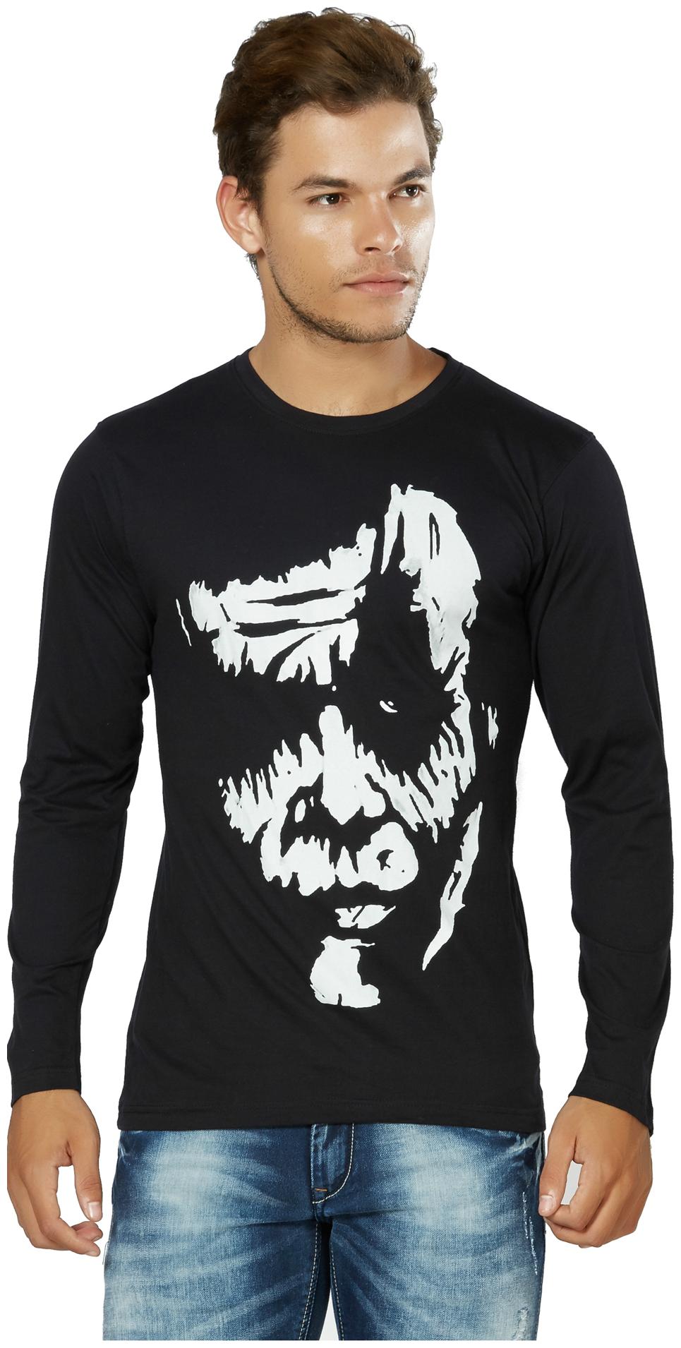 

Alan Jones Clothing Men Black Slim fit Cotton Round neck T-Shirt - Pack Of 1