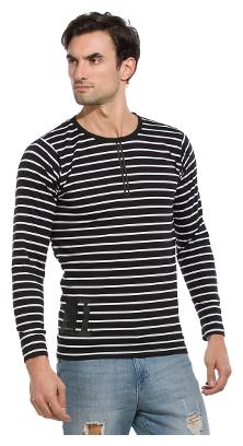 

Alan Jones Clothing Men Black Slim fit Cotton Round neck T-Shirt - Pack Of 1