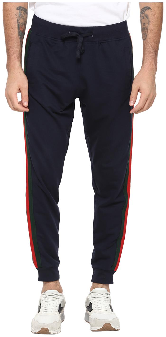 

Alan Jones Clothing Men Poly Cotton Track Pants Blue