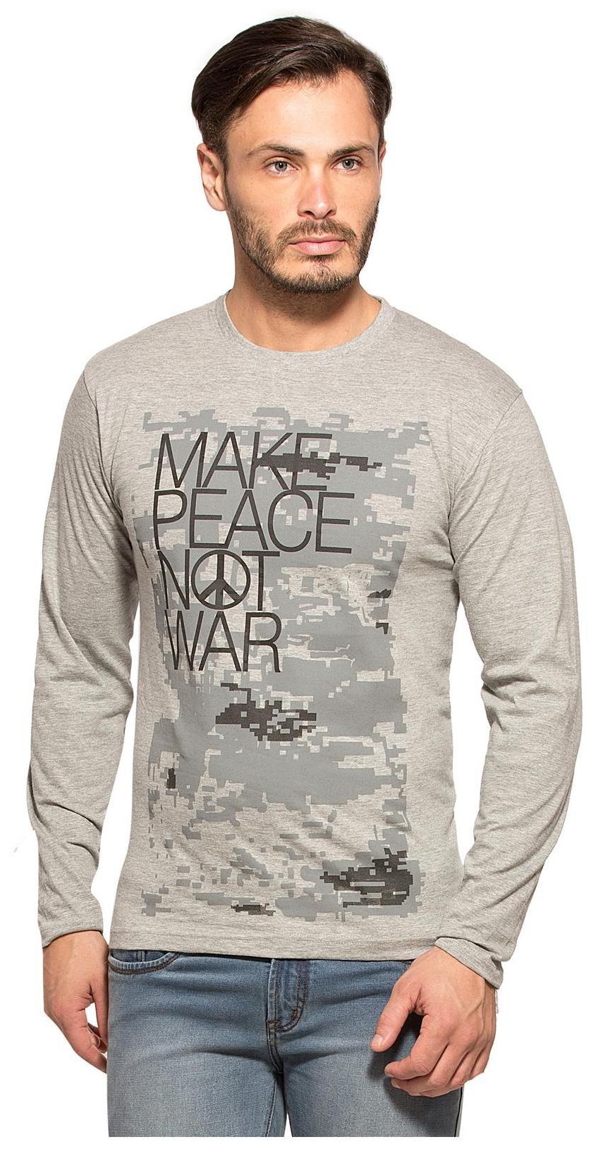 

Alan Jones Clothing Men Grey Slim fit Cotton Round neck T-Shirt - Pack Of 1