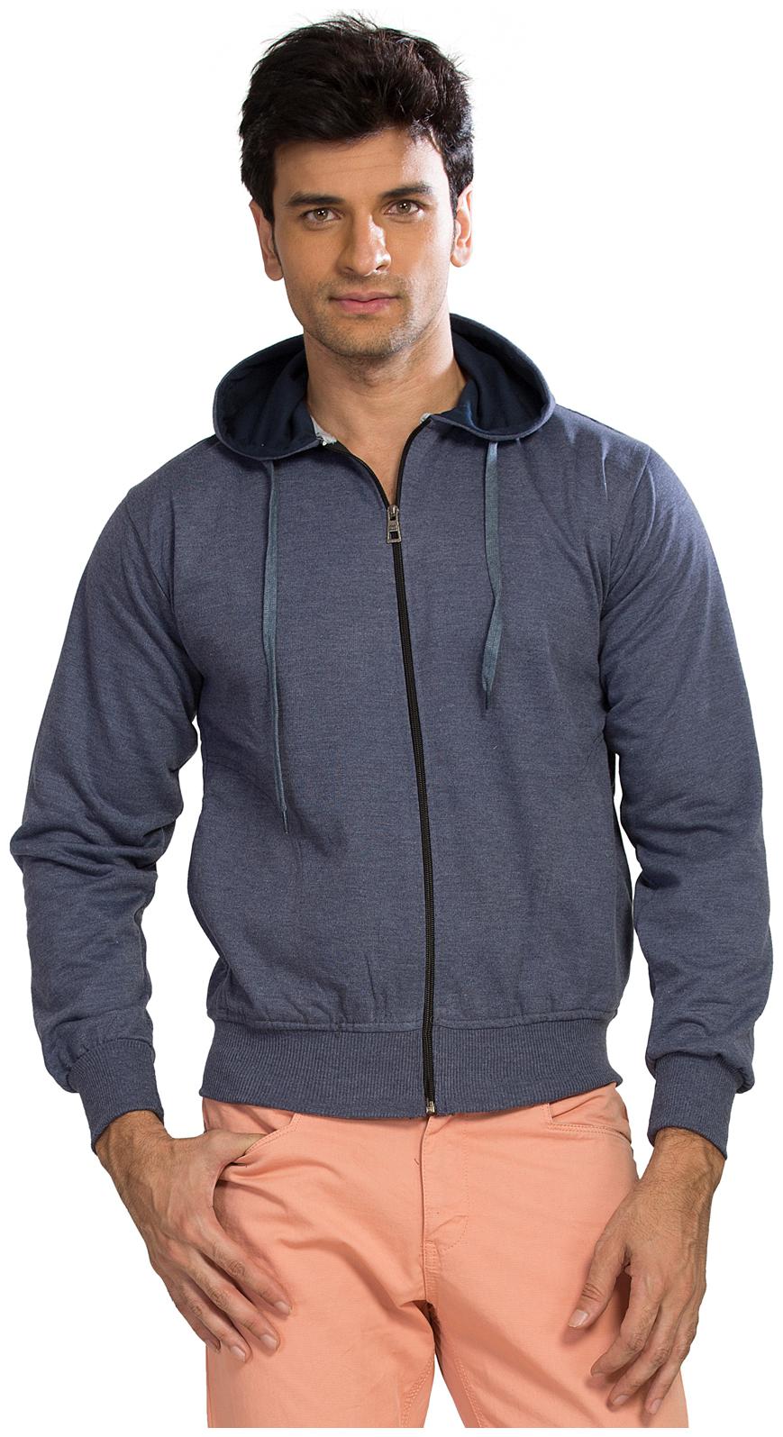 

Alan Jones Clothing Men Grey Hooded Hoodie
