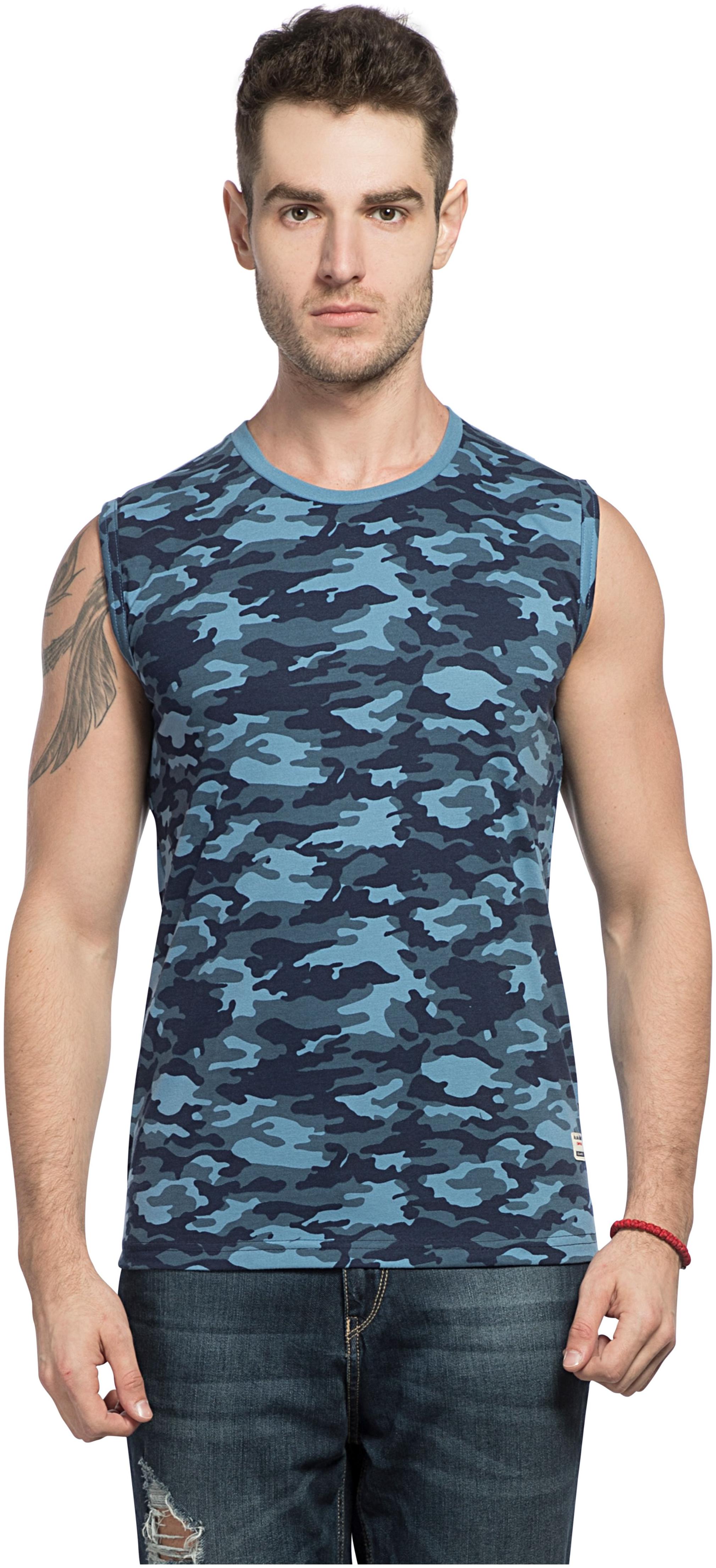 

Alan Jones Men Blue Slim fit Cotton Round neck T-Shirt - Pack Of 1