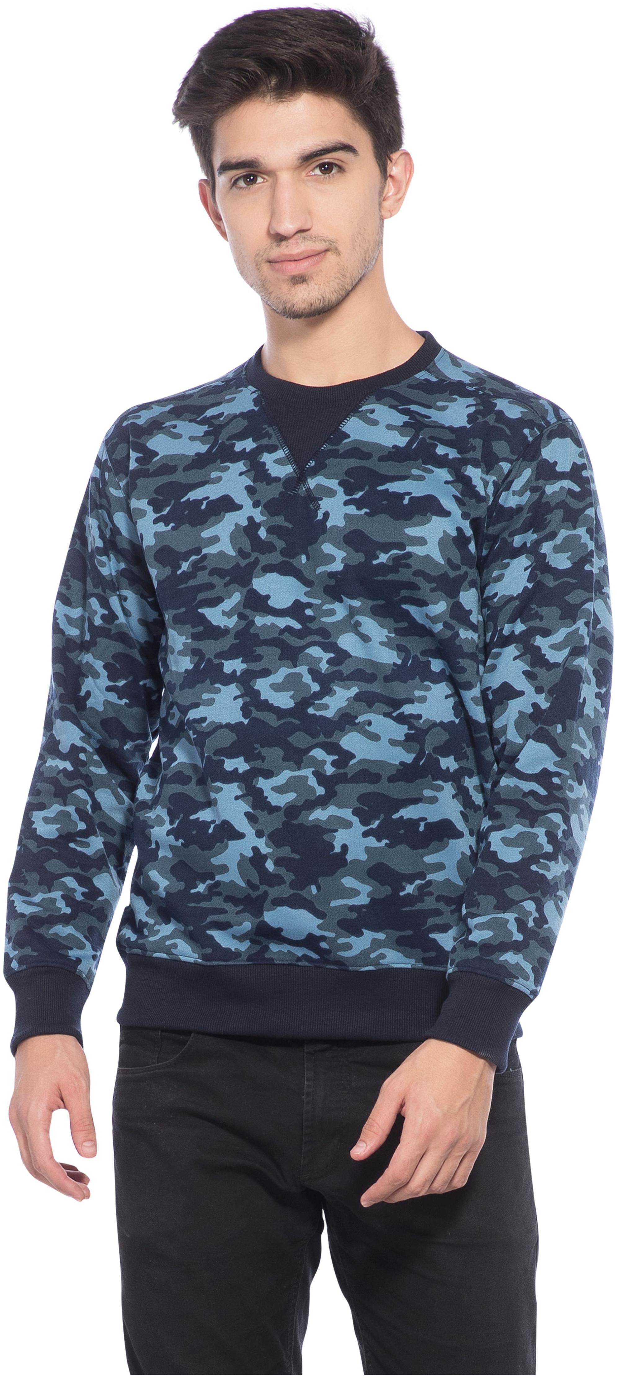 

Alan Jones Clothing Men Blue Round neck Sweatshirt
