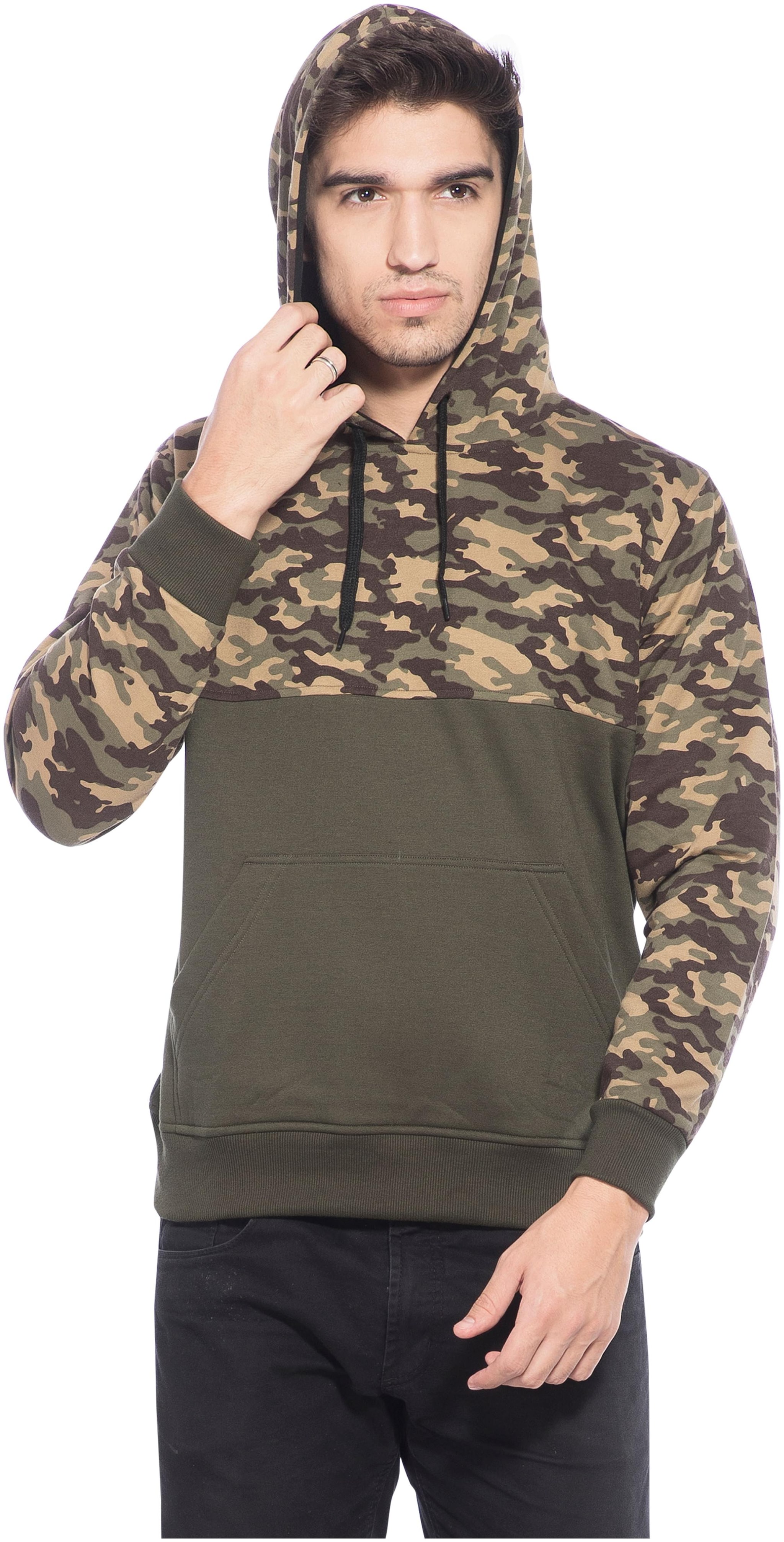 

Alan Jones Clothing Men Green Hooded Sweatshirt