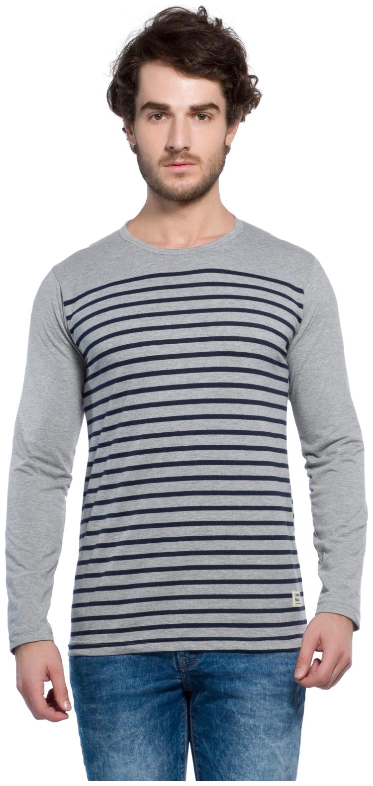 

Alan Jones Clothing Men Grey Slim fit Cotton Round neck T-Shirt - Pack Of 1
