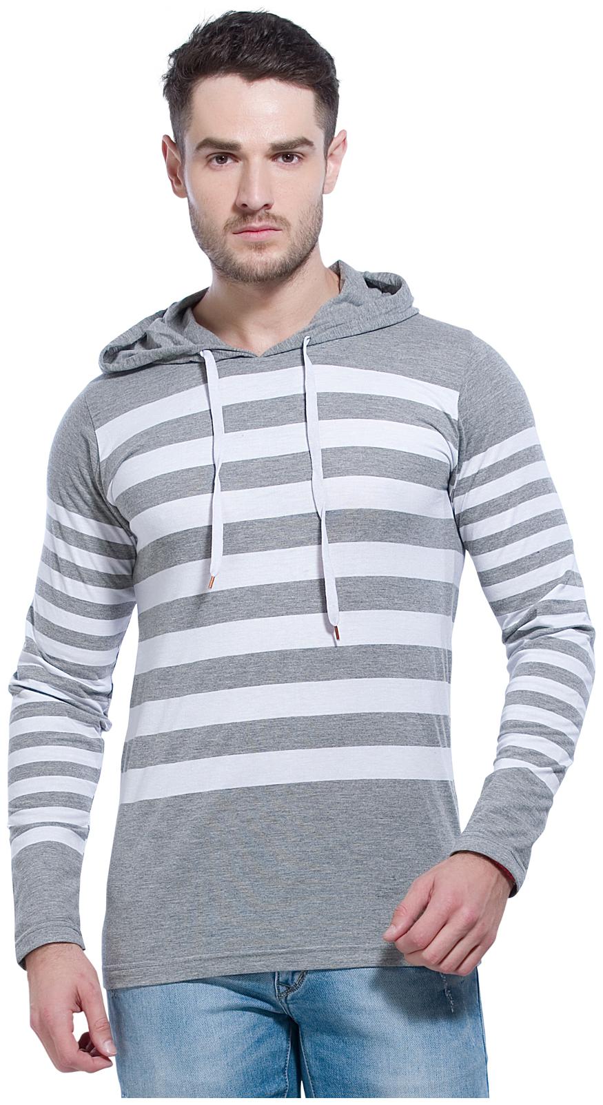 

Alan Jones Clothing Men Grey Slim fit Cotton Hood T-Shirt - Pack Of 1
