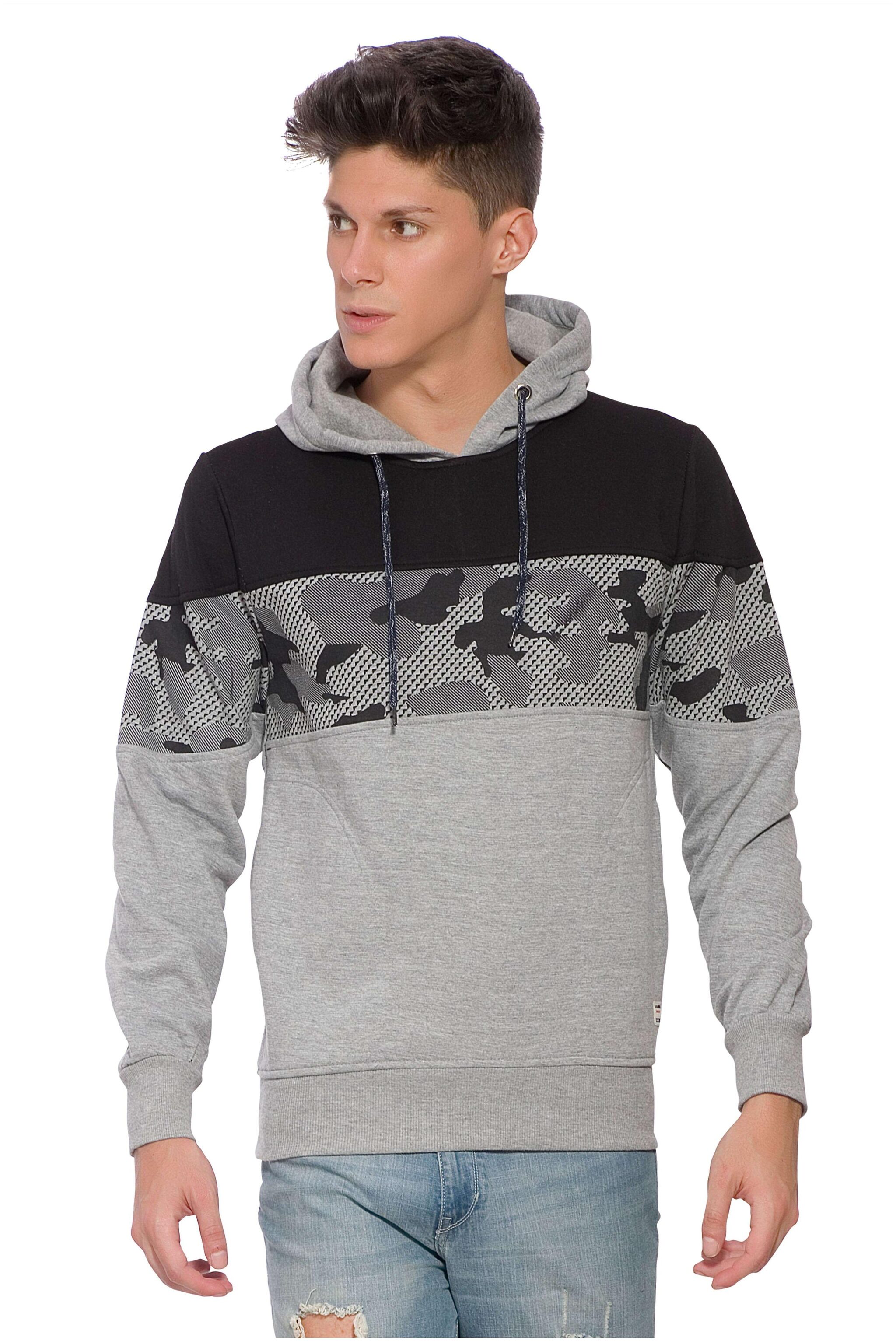 

Alan Jones Clothing Men Grey Hooded Sweatshirt