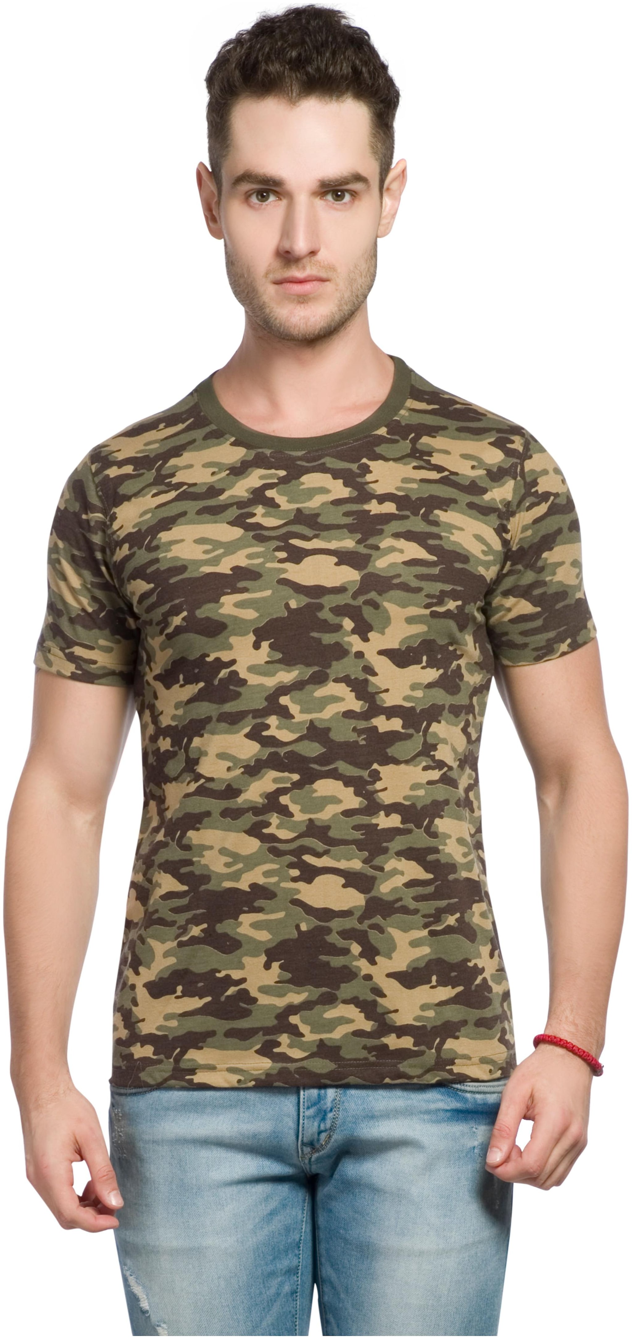 

Alan Jones Men Green Slim fit Cotton Round neck T-Shirt - Pack Of 1