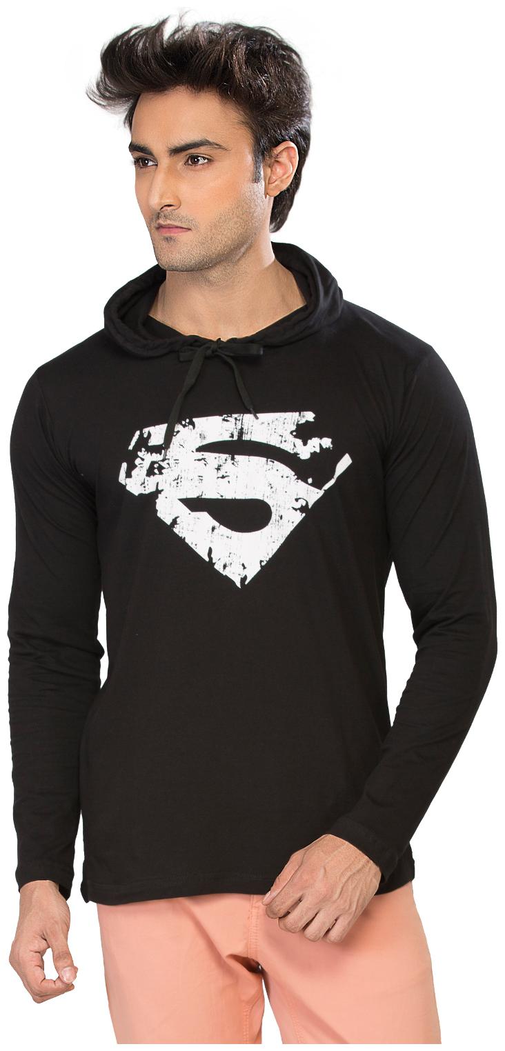 

Alan Jones Clothing Men Black Slim fit Cotton Hood T-Shirt - Pack Of 1