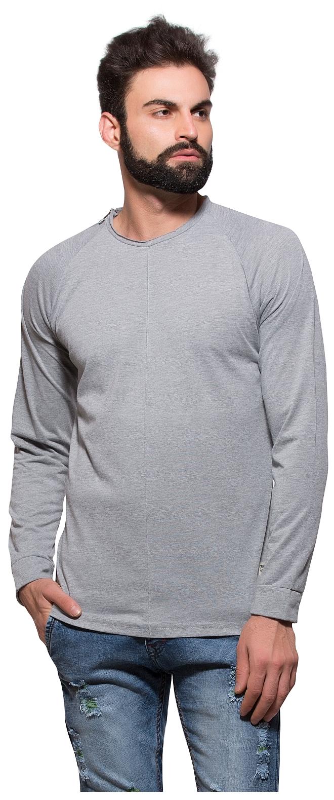 

Alan Jones Clothing Men Grey Slim fit Cotton Round neck T-Shirt - Pack Of 1