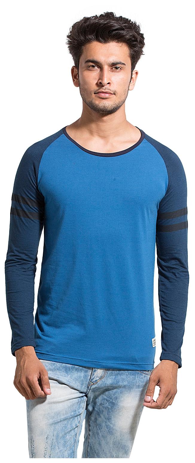 

Alan Jones Clothing Men Blue Slim fit Cotton Round neck T-Shirt - Pack Of 1