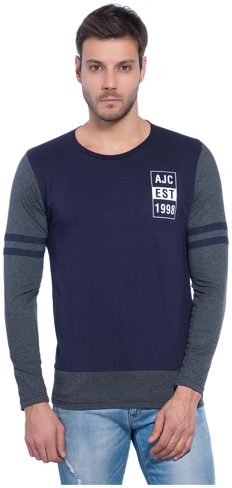 

Alan Jones Clothing Men Blue Regular fit Cotton Round neck T-Shirt - Pack Of 1