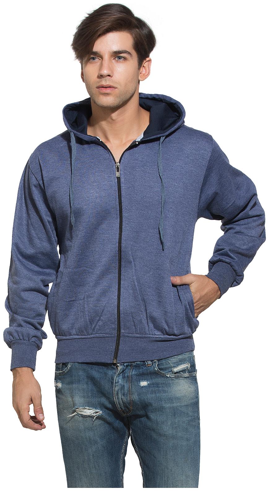

Alan Jones Solid Zipper Hooded Full Sleeve Grey Men s Sweatshirt