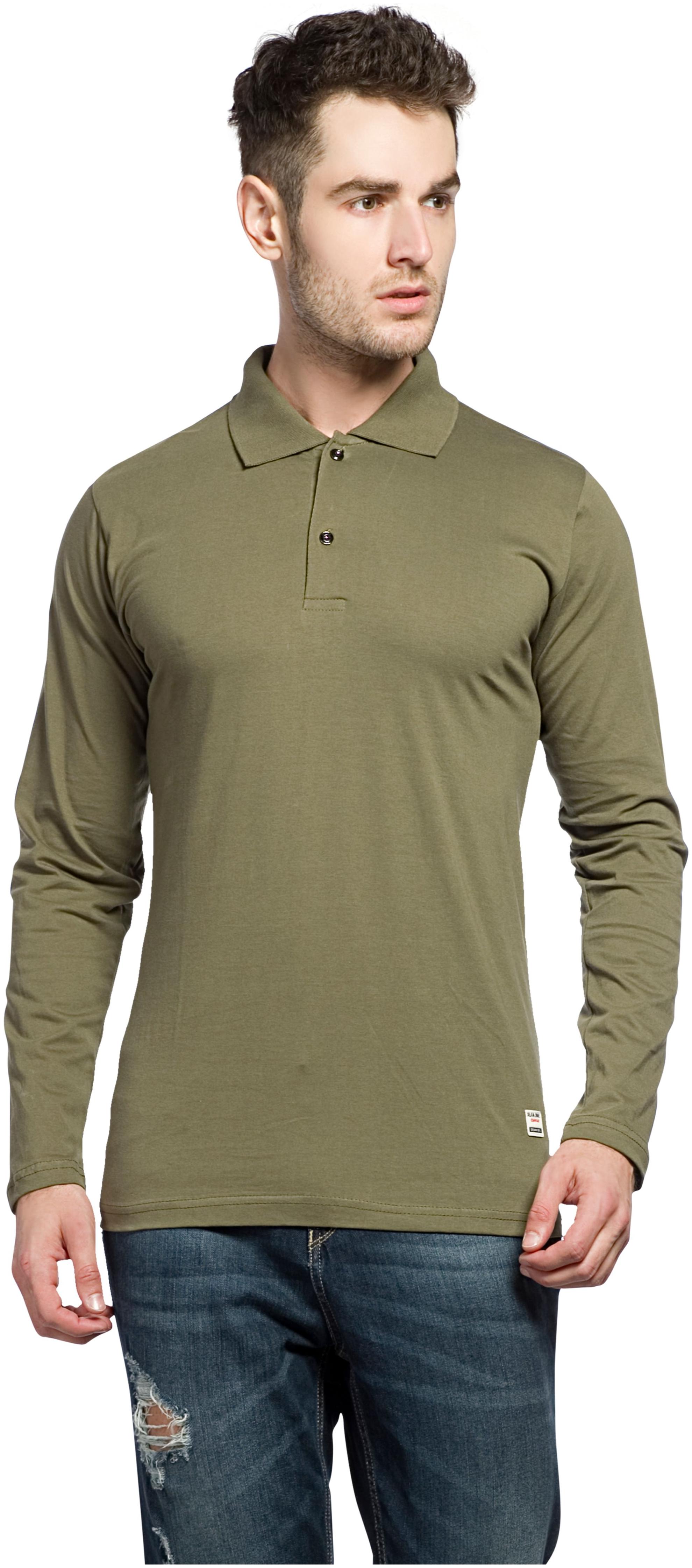 

Alan Jones Men Green Slim fit Cotton Polo collar T-Shirt - Pack Of 1