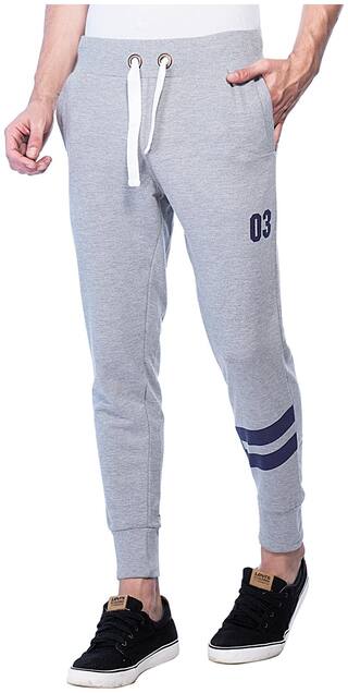 Alan Jones Clothing Men Grey Solid Regular fit Track pants