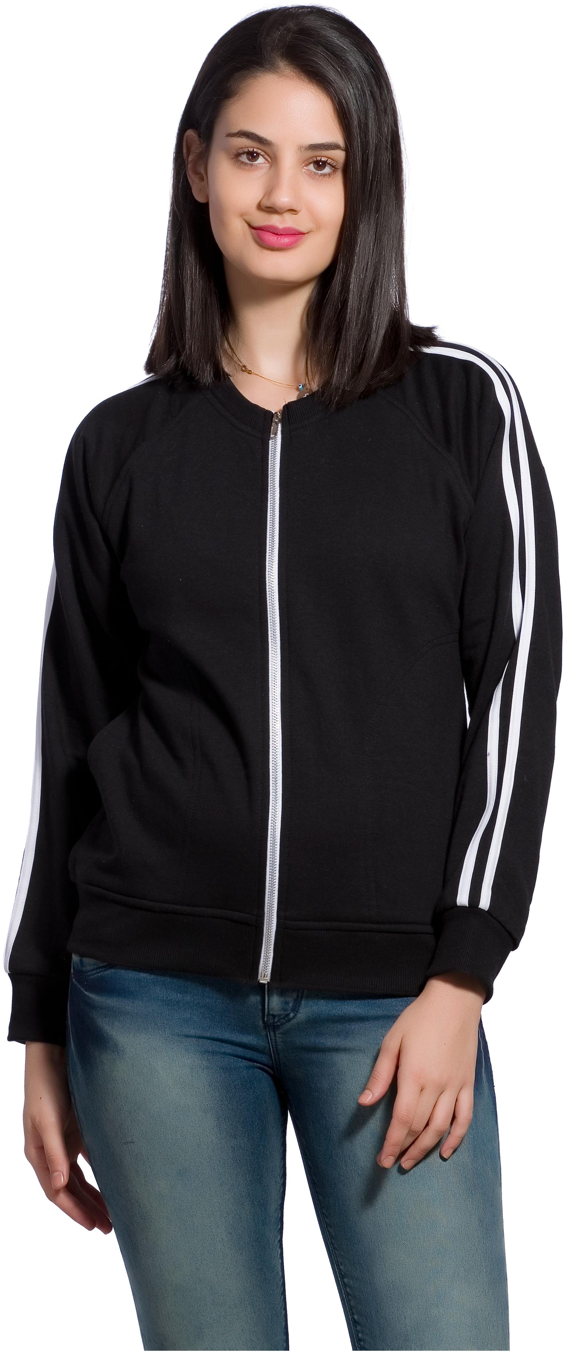 

Alan Jones Women Solid Sweatshirt - Black