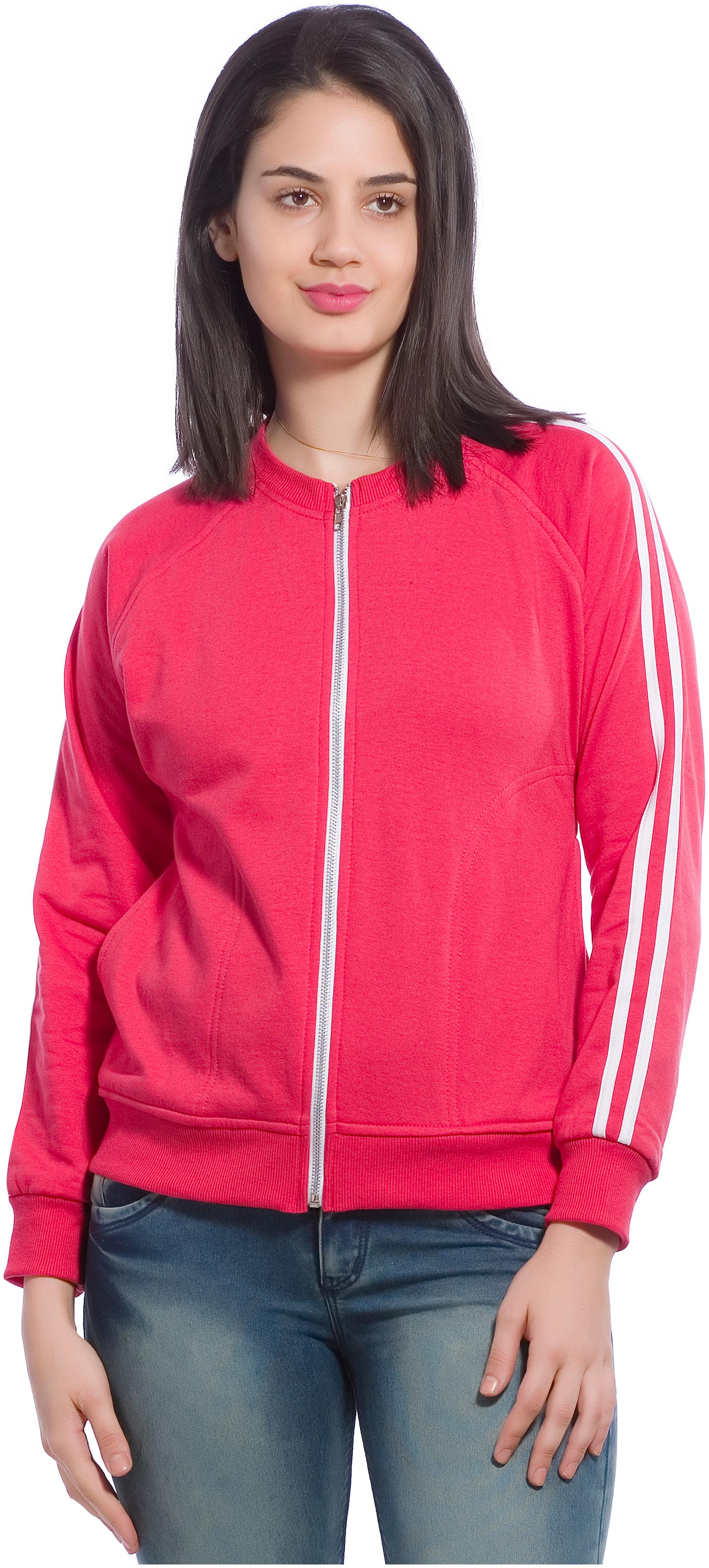 

Alan Jones Women Solid Sweatshirt - Pink