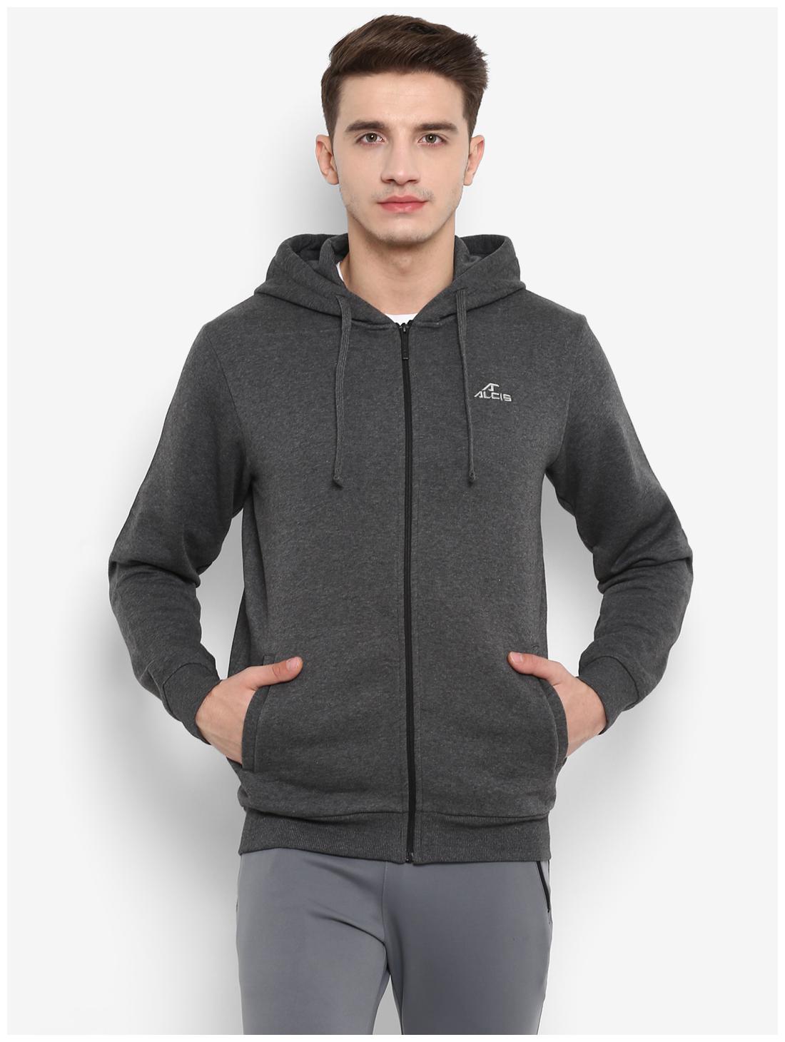 

Alcis Men Grey Solid Sports jacket