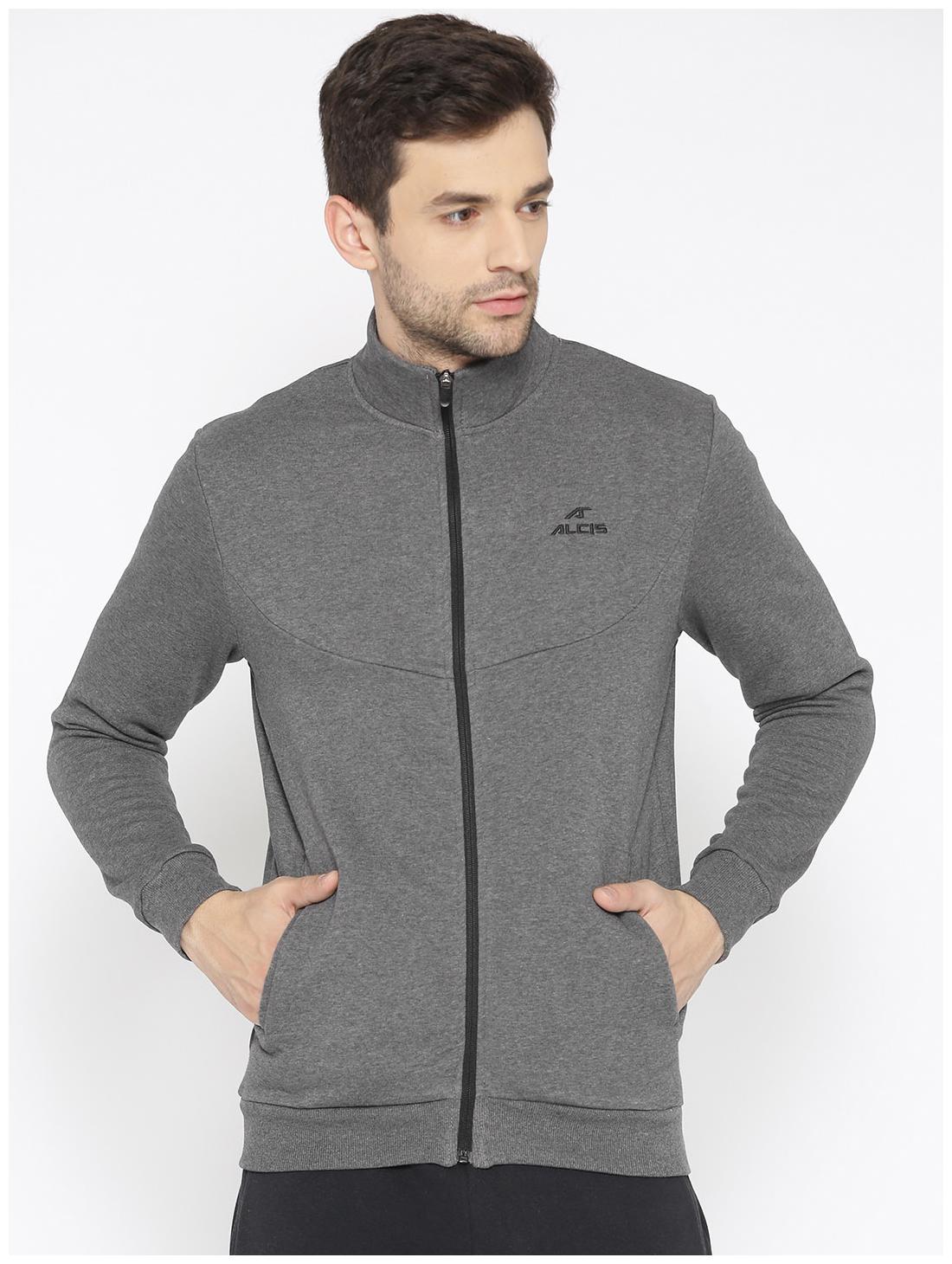 

Alcis Men Grey Solid Sports jacket