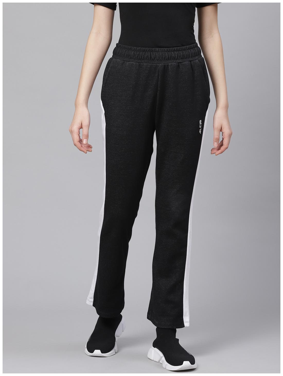 

Alcis Women Regular fit Cotton Solid Track pants - Black