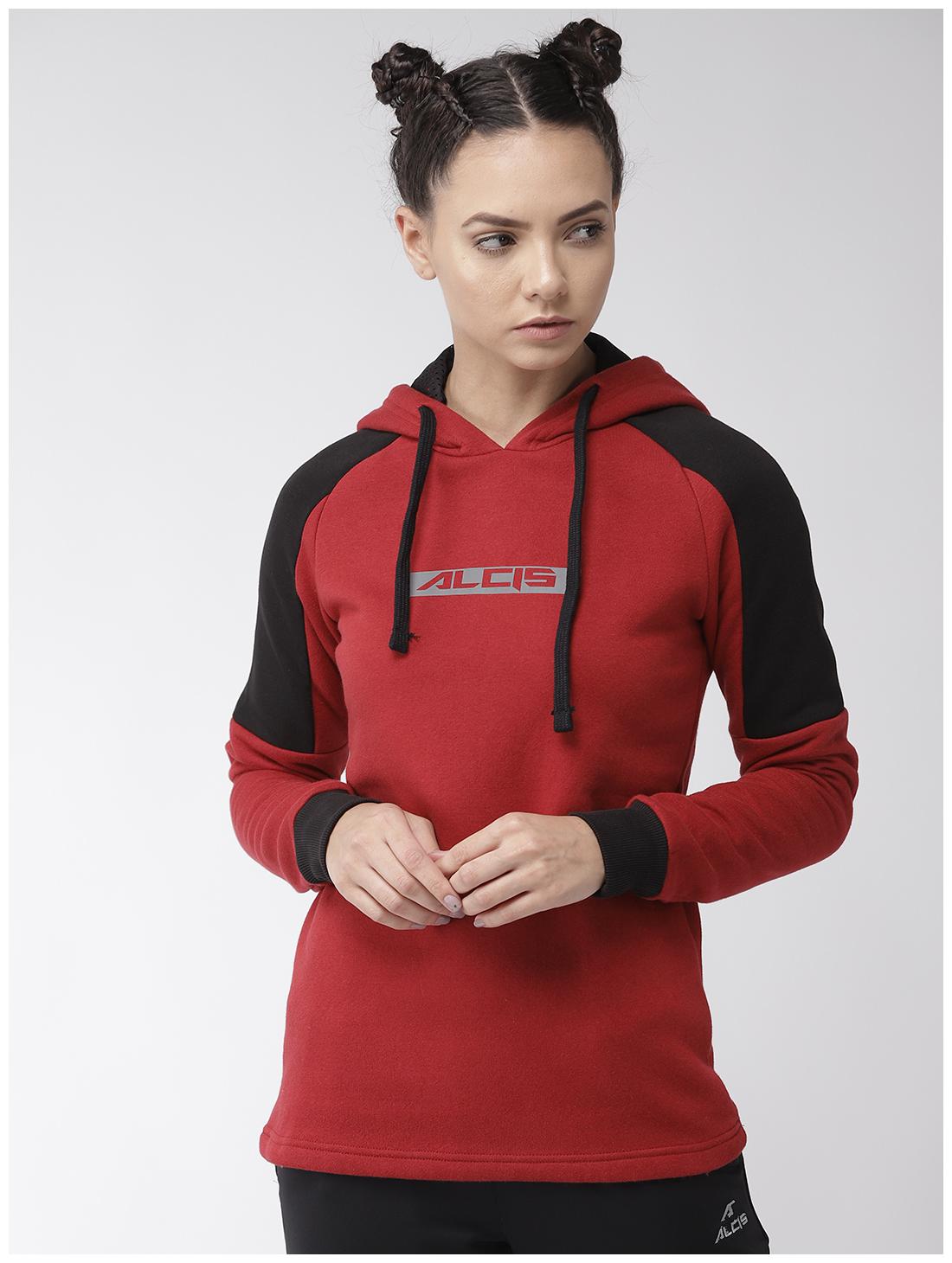 

Alcis Women Printed Hoodie - Red