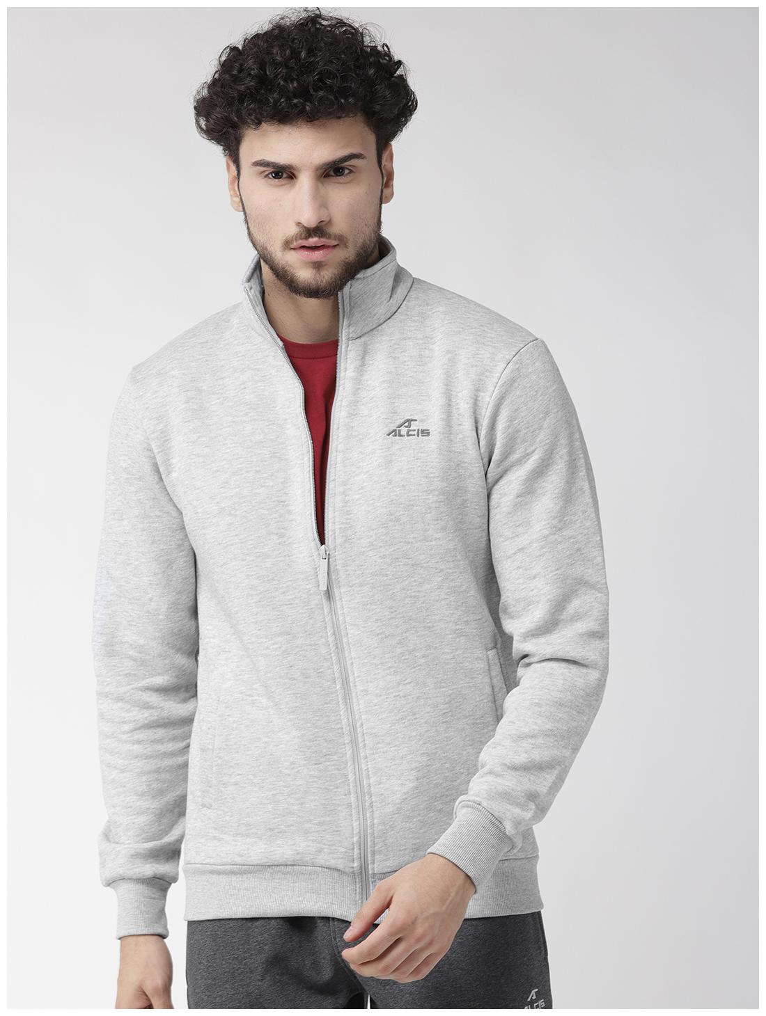 

Alcis Men Grey Solid Sports jacket