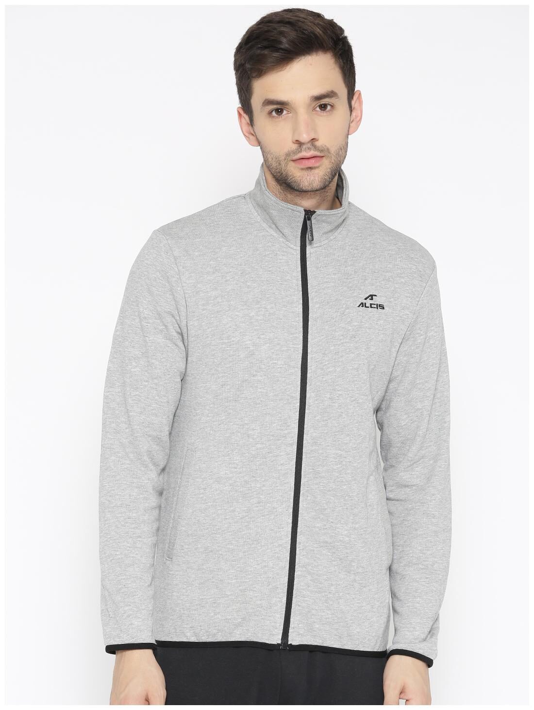 

Alcis Men Grey Solid Sports jacket